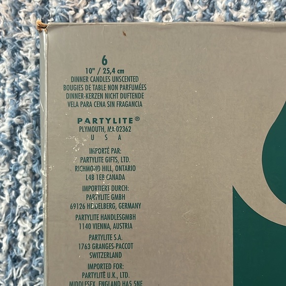 Partylite dinner candles unscented Jade - Picture 9 of 9